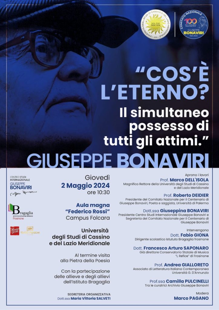 Cos'è l'eterno? Evento Giuseppe Bonaviri 2 maggio 2024